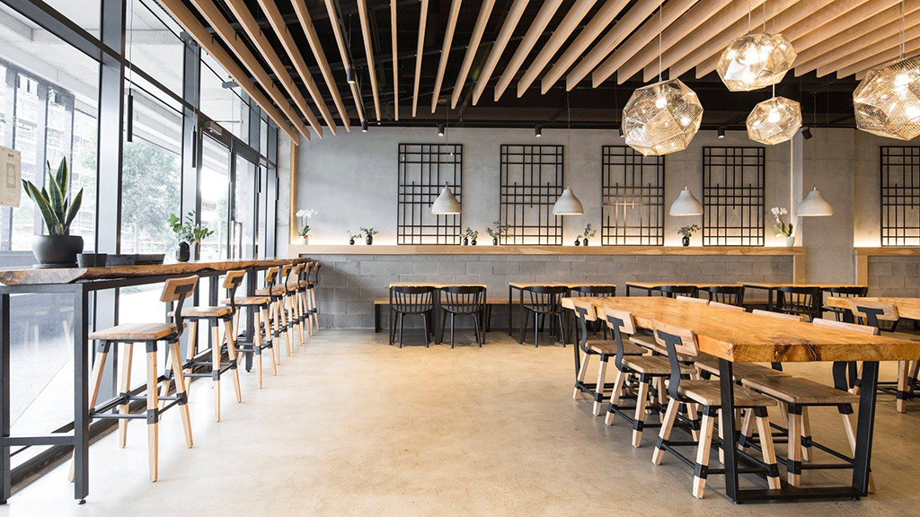 Premium Dutch hospitality café and restaurant interior design background